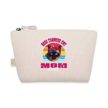 Best Siamese Cat Mom Ever Cat Lover T-Shirt - Organic Pouch - nature - Front