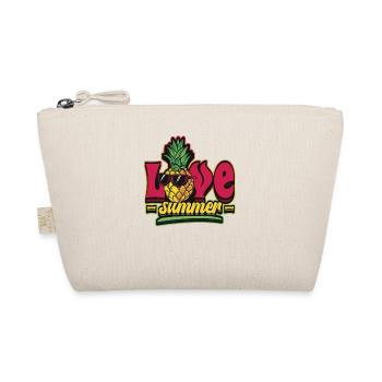 Hello Summer Pineapple with Sunglasses - Organic Pouch - nature - Front