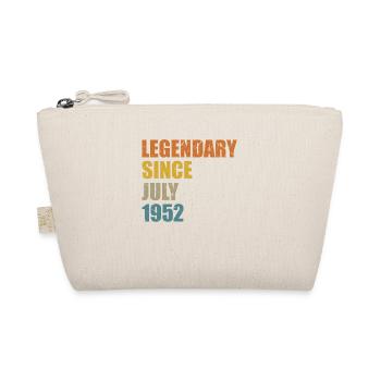 Born July 1952 70 years 70s 70th birthday - Organic Pouch - nature - Front