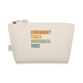 Born November 1992 30 years 30s 30th birthday - Organic Pouch - nature - Front