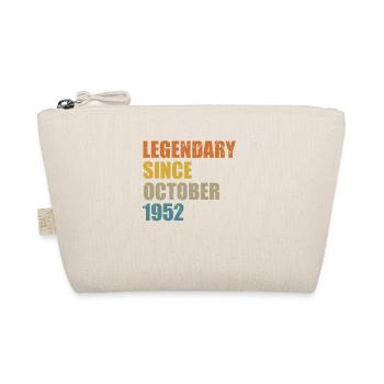 Born October 1952 70 years 70s 70th birthday - Organic Pouch - nature - Front