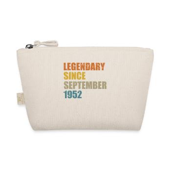 Born September 1952 70 years 70s 70th birthday - Organic Pouch - nature - Front