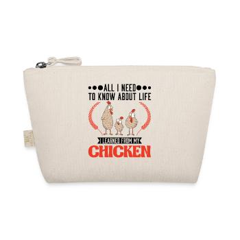 Chicken Saying Chicken Chicken Chicken - Organic Pouch - nature - Front