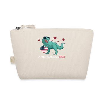 Amerisaurus Rex Patriotische Jungen Dinosaurier - Bio-Täschchen - Natur - Vorne