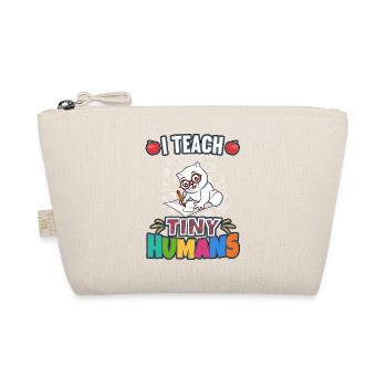 I Teach Tiny Humans Elementary School Teacher - Bio-Täschchen - Natur - Vorne