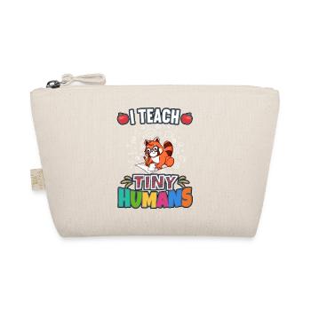 I Teach Tiny Humans Elementary School Teacher - Bio-Täschchen - Natur - Vorne