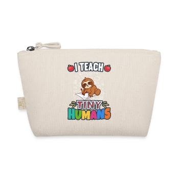 I Teach Tiny Humans Elementary School Teacher - Bio-Täschchen - Natur - Vorne