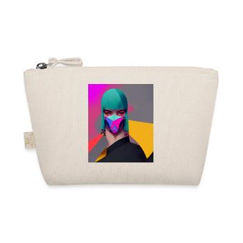 Woman with mask - Organic Pouch - nature - Front