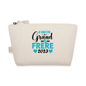 Grand-frère 2023 Idée Cadeau De Grossesse Big Bro - Trousse biologique - nature - Devant