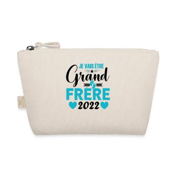 Grand-frère 2022 Idée Cadeau De Grossesse Big Bro - Trousse biologique - nature - Devant