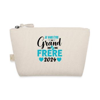 Grand-frère 2024 Idée Cadeau De Grossesse Big Bro - Trousse biologique - nature - Devant