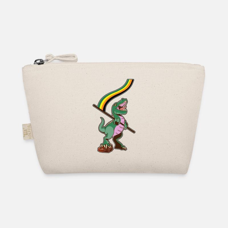 LGBTQ-Flagge - Dinosaurier Aromantic - Bio-Täschchen - Natur