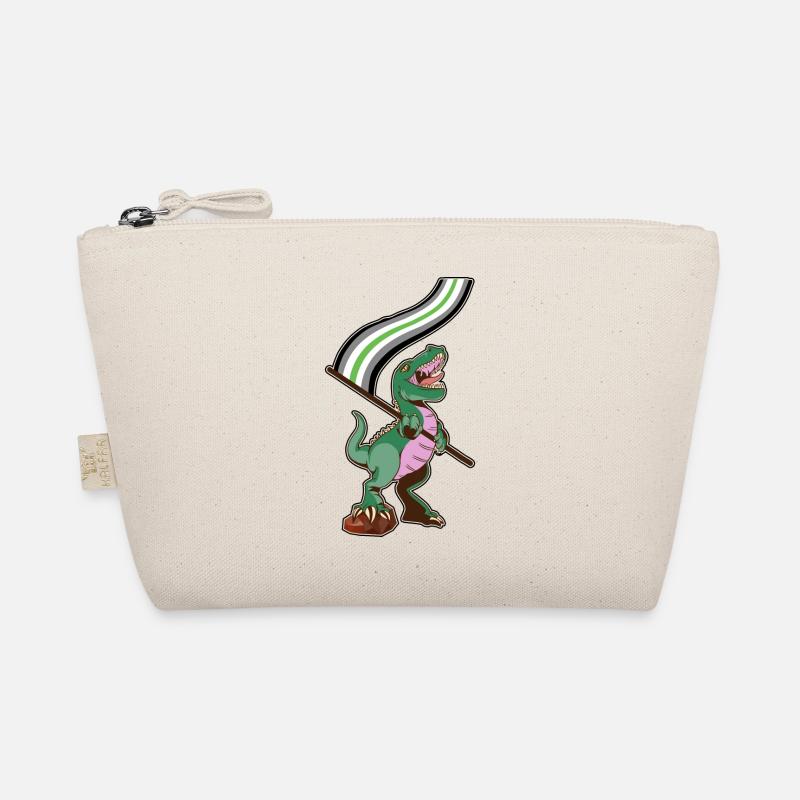 Drapeau LGBTQ - Dinosaur Agender Trousse biologique