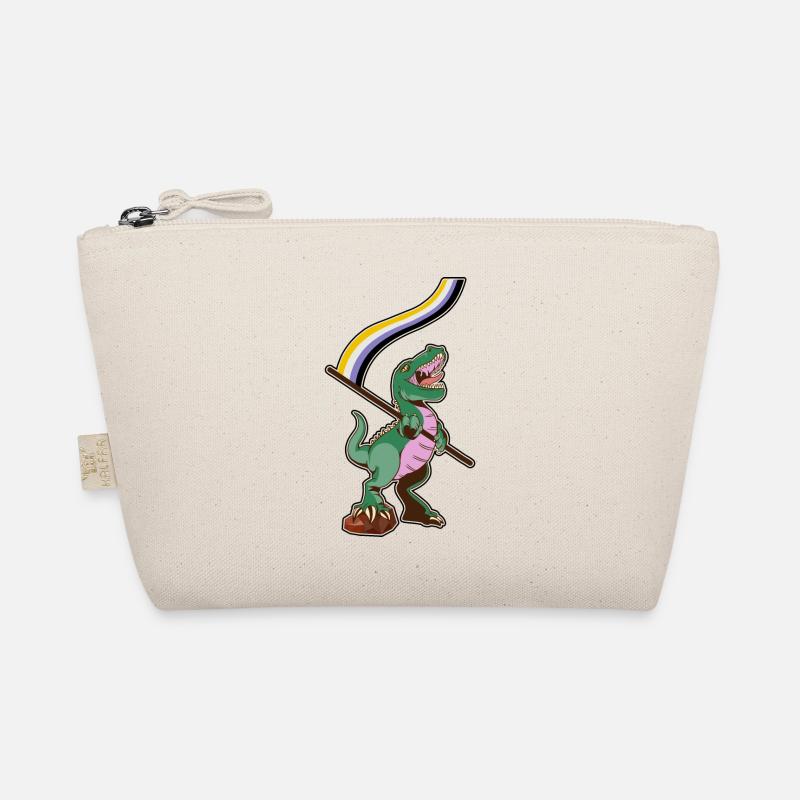 LGBTQ Flag - Dinosaur Non-Binary Organic Pouch