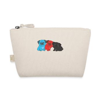 Polyamory Flag Pug Pride LGBTQ cute dogs - Organic Pouch - nature - Front
