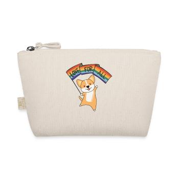 Rainbow Flag Gay Pride LGBTQ Corgi cute dogs - Organic Pouch - nature - Front