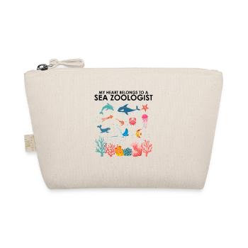 Heart belongs to marine zoologist Marine Biology Sea - Organic Pouch - nature - Front