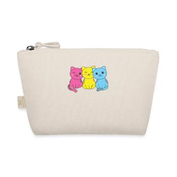 Drapeau pansexuel Fierté pansexuelle LGBTQ chat mignon - Trousse biologique - nature - Devant