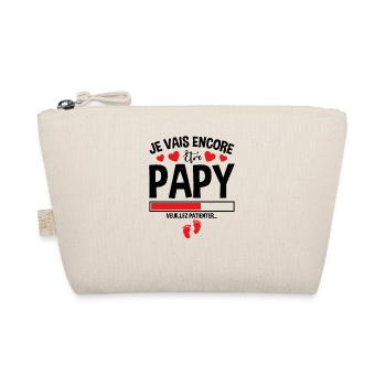 Je Vais Encore Être Papy Idée Cadeau Annonce Papi - Trousse biologique - nature - Devant