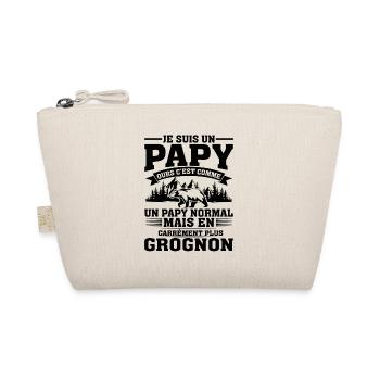 Papy Ours Plus Grognon Anniversaire Noël Cadeau - Trousse biologique - nature - Devant