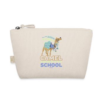 Born To Hug A Camel Forced To Go To School - Organic Pouch - nature - Front