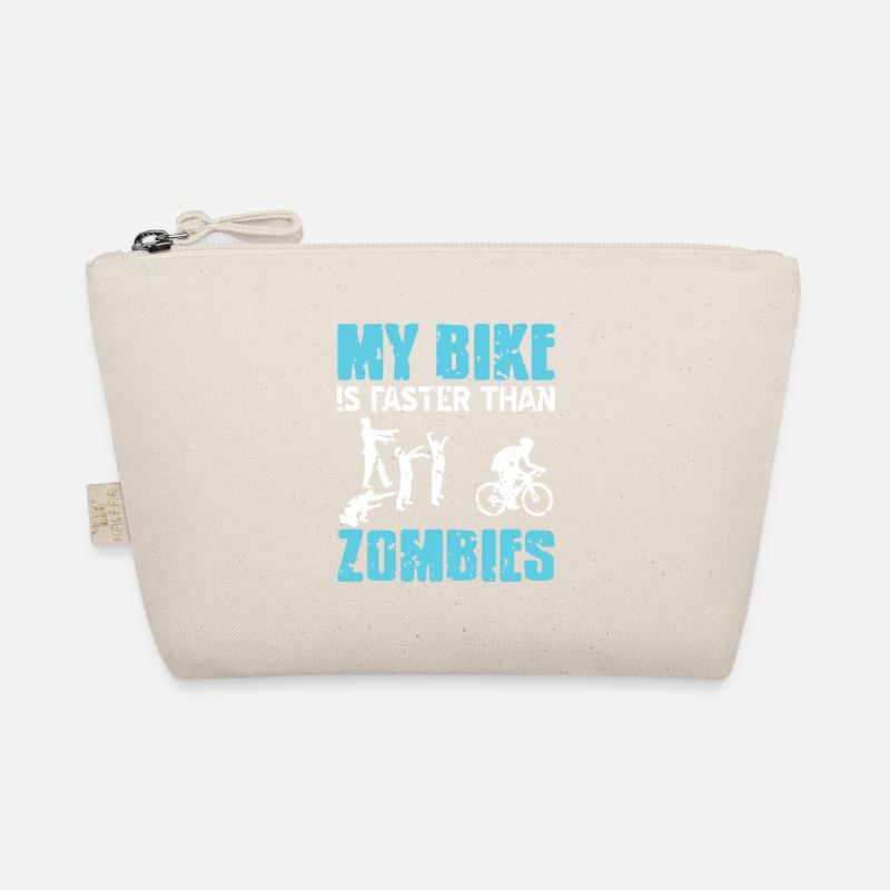 Mon vélo est plus rapide que les zombies Funny Cycling Trousse biologique