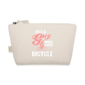 Just A Guy Who Loves Bicycle Cycling T-Shirt - Bio-Täschchen - Natur - Vorne