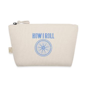 How I Roll Awesome Cycling T-Shirt Present Gift - Bio-Täschchen - Natur - Vorne