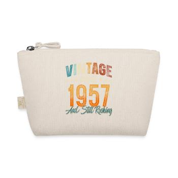 1957 Geburtsjahr Geburtstag Baujahr Vintage - Bio-Täschchen - Natur - Vorne