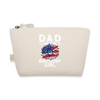 Dad Of The Birthday Girl - Bio-Täschchen - Natur - Vorne