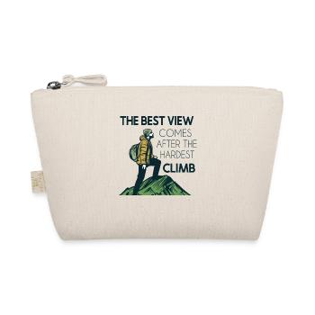 Best View Comes After Hardest Climb Alpine - Organic Pouch - nature - Front