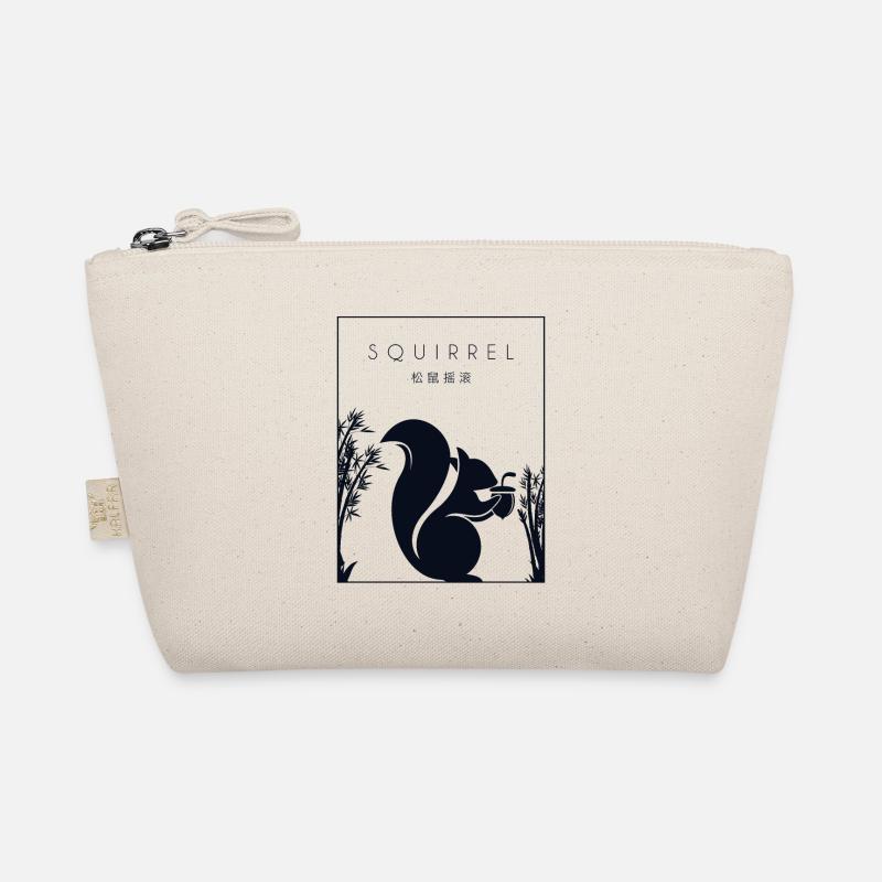 Squirrel Chinese Hanzi Squirrel Fuchshörnchen Bio-Täschchen