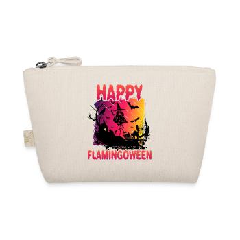 Flamingoween Flamingo avec balai - Trousse biologique - nature - Devant
