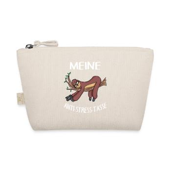 Tasse Faultier Kaffeetasse - Bio-Täschchen - Natur - Vorne