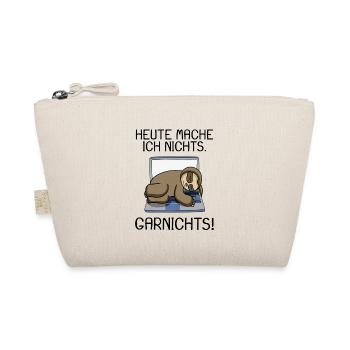 Lustiger Faultier Spruch Büro Humor Geschenk - Bio-Täschchen - Natur - Vorne