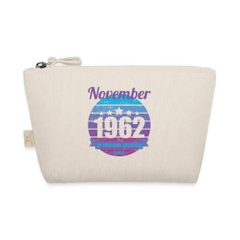 Born November 1962 60 years 60s 60th birthday - Organic Pouch - nature - Front
