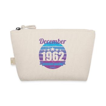 Born December 1962 60 years 60s 60th birthday - Organic Pouch - nature - Front