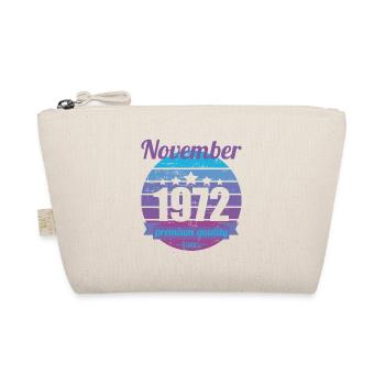 Geboren November 1972 50 Jahre 50er 50.Geburtstag - Bio-Täschchen - Natur - Vorne
