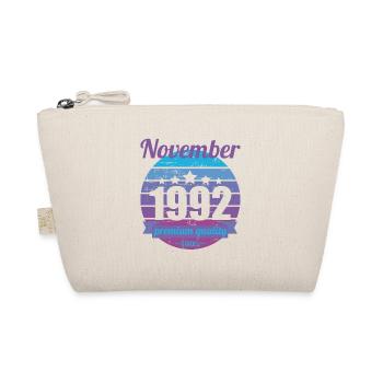 Born November 1992 30 years 30s 30th birthday - Organic Pouch - nature - Front