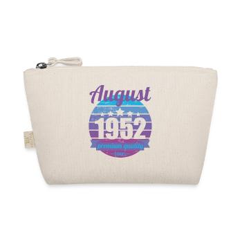 Born August 1952 70 years 70s 70th birthday - Organic Pouch - nature - Front