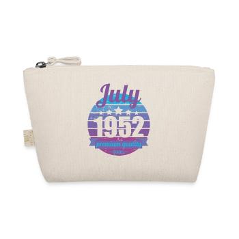 Born July 1952 70 years 70s 70th birthday - Organic Pouch - nature - Front