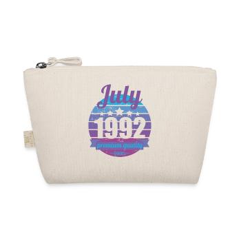 Born July 1992 30 years 30s 30th birthday - Organic Pouch - nature - Front
