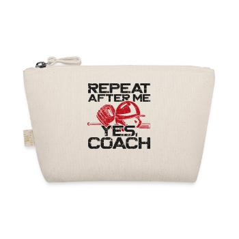 Baseball Fan Coach Vintage Repeat - Organic Pouch - nature - Front