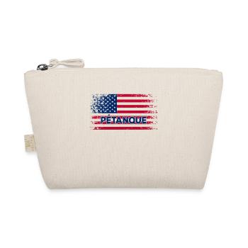 Pétanque Amérique Drapeau Boul Joueur Drapeau - Trousse biologique - nature - Devant