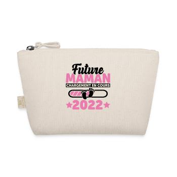 Future Maman 2022 Enceinte Idée Cadeau Amour Coeur - Trousse biologique - nature - Devant