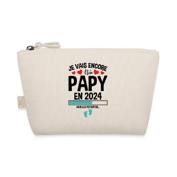 Je Vais Encore Être Papy En 2024 Cadeau Enceinte - Trousse biologique - nature - Devant