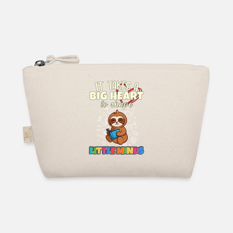 It Takes A Big Heart To Shape Little Minds Teacher Organic Pouch