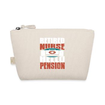 Retired Nurse Hello Pension Retirement T-Shirt - Bio-Täschchen - Natur - Vorne