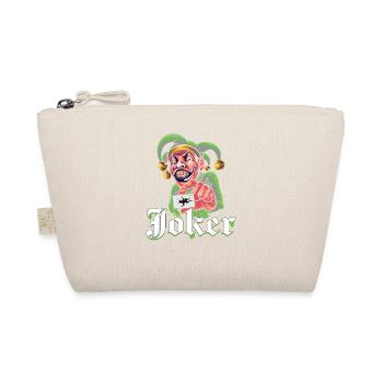 Joker mit Spielkarte - Bio-Täschchen - Natur - Vorne