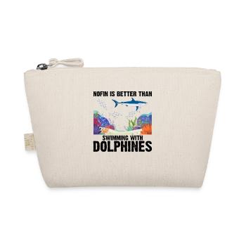With Dolphins Swimming Dolphin Ocean Sea Mammal - Organic Pouch - nature - Front